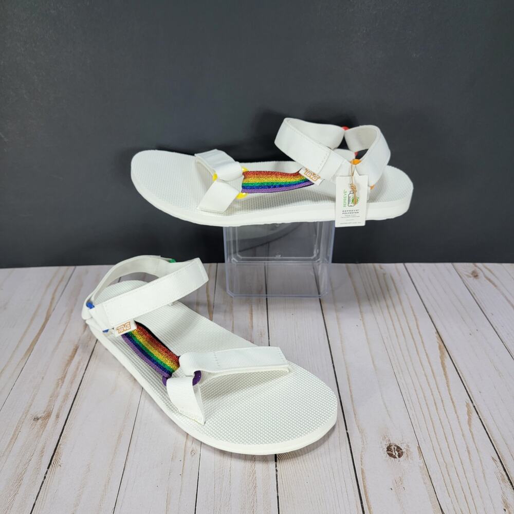 New Teva Men's Original Universal Pride Sandals, size 12